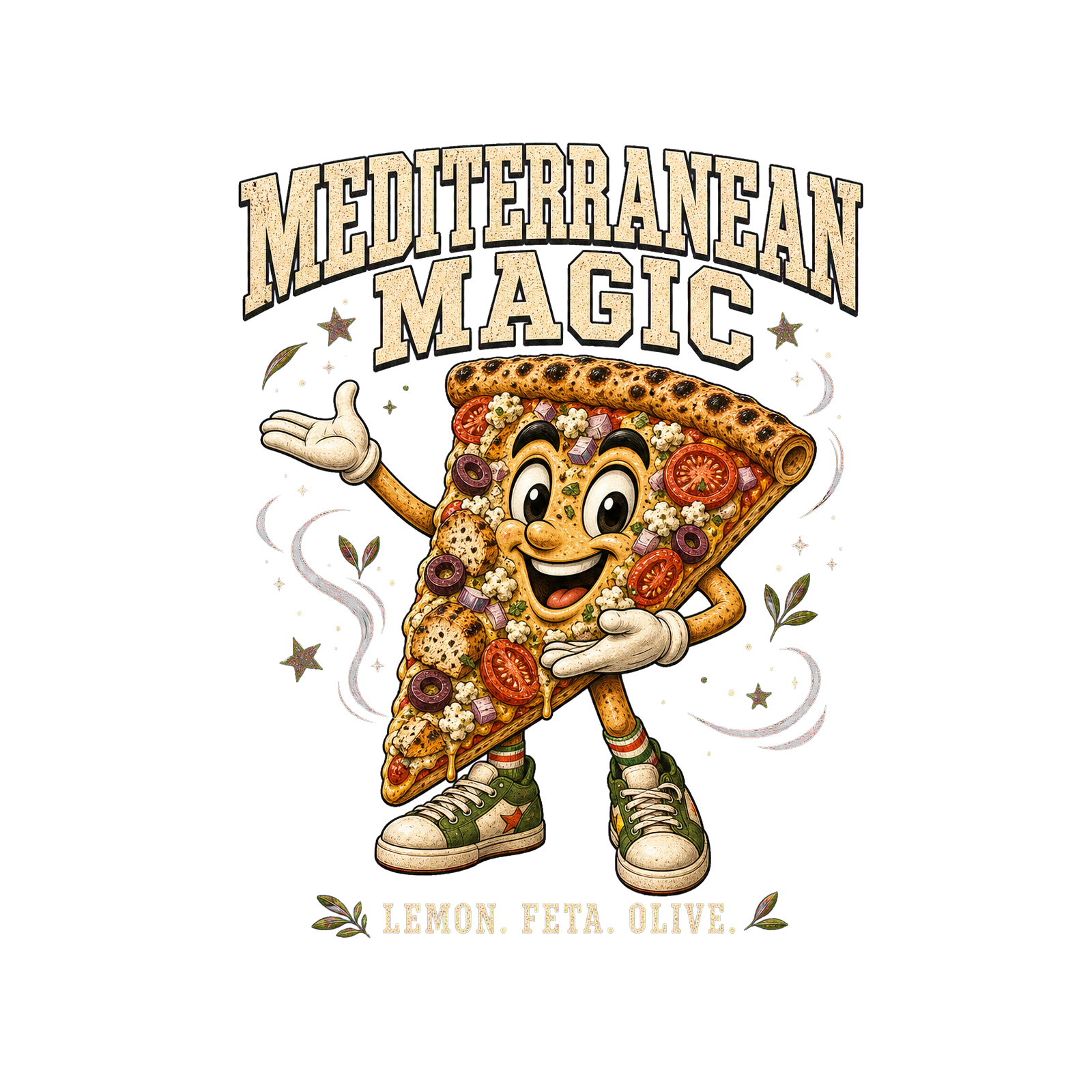 Mediterranean Magic Slice Crew character artwork