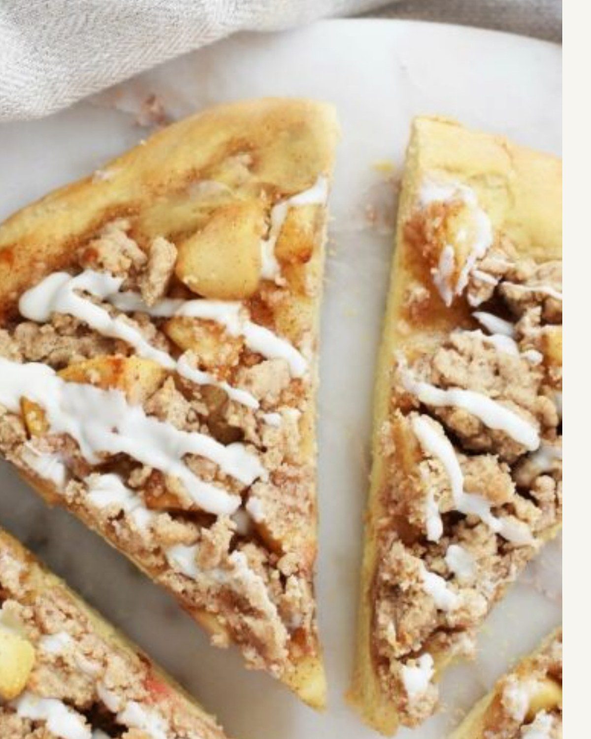Apple Cinnamon dessert pizza