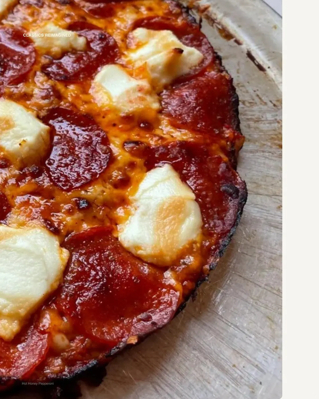 Hot Honey Pepperoni pizza from The Slice Is Right cookbook